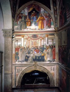 The Trial by Fire and the Death of St. Francis, from Life of St. Francis Cycle